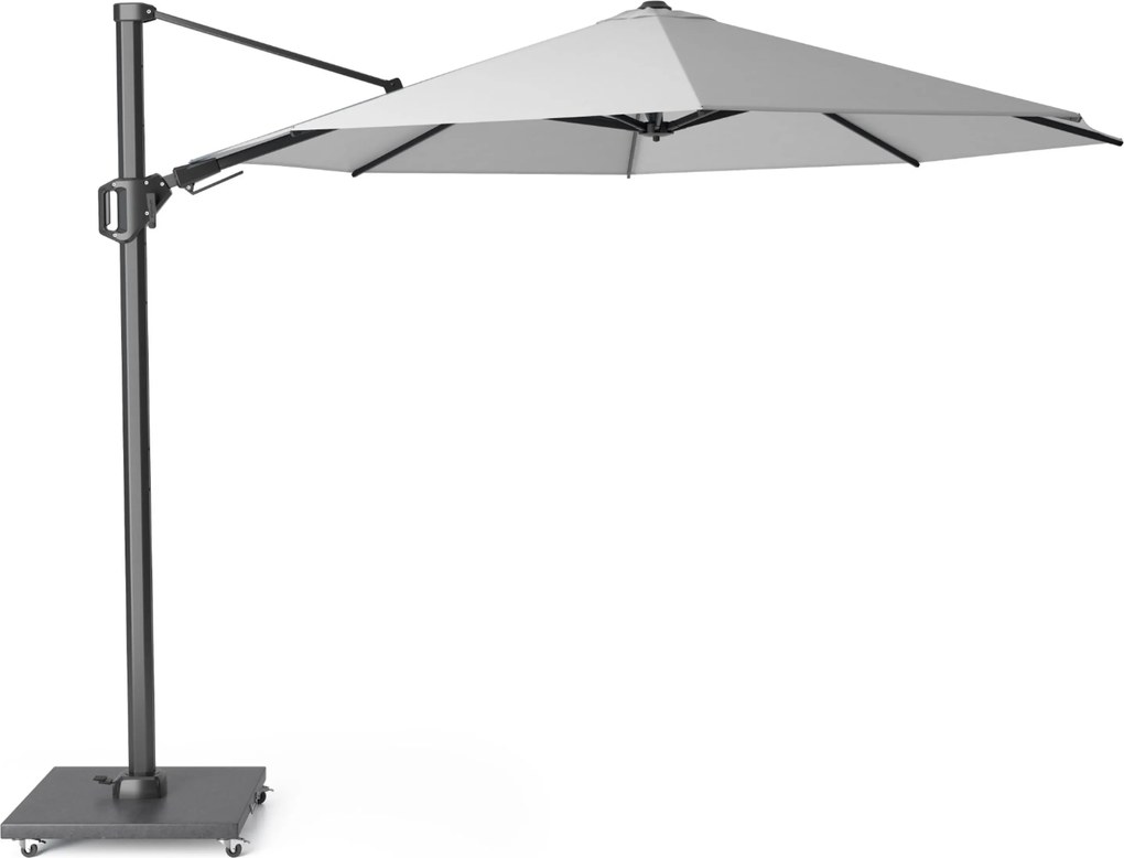 Platinum Challenger zweefparasol 3.5m T2 (excl. voet) licht grijs