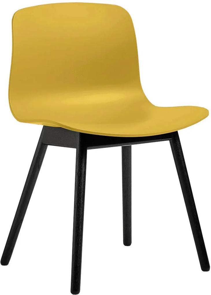 Hay About a Chair AAC12 stoel met zwart eiken onderstel Mustard