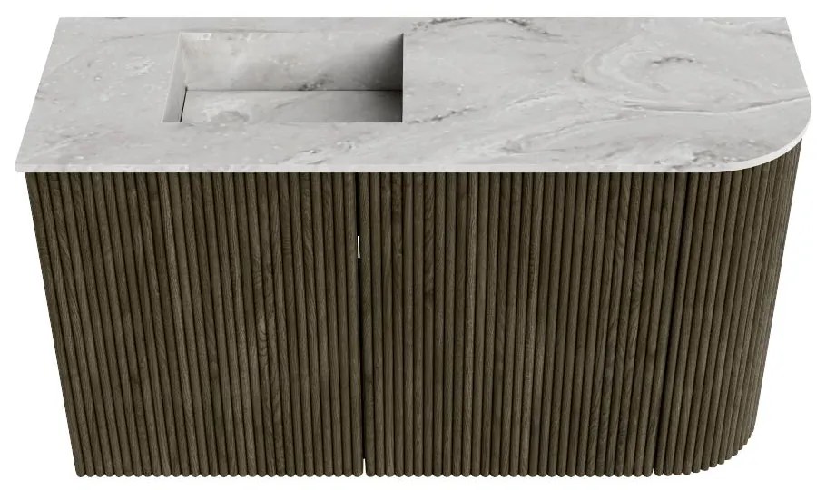 Mondiaz Joya DLux 70cm toiletmeubel ronding rechts shadow met wastafel faye links 1 kraangat glace