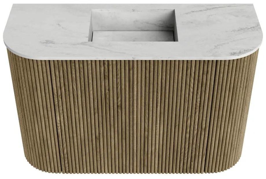 Mondiaz Joya DLux 65cm toiletmeubel ronding links/rechts dusk met wastafel faye midden zonder kraangat opalo