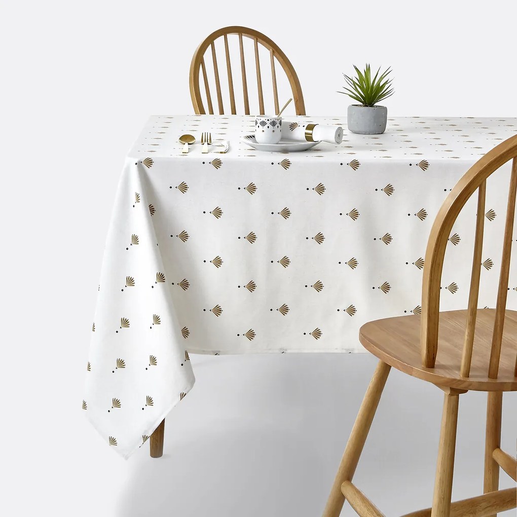 Vlekwerend bedrukt tafellaken,Éventail