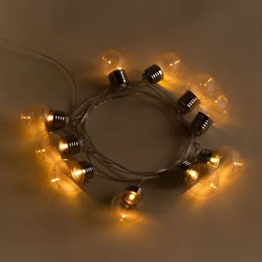 Led-slinger Met Zonne-oplader Van 2 M Nannas Warm Wit - Sklum