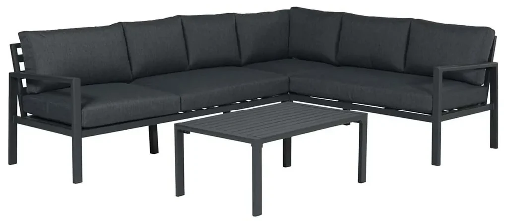 Garden Impressions Denver loungeset 4-delig - zwart