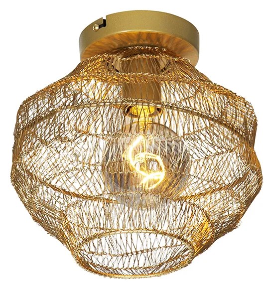 Oosterse plafondlamp goud 25 cm - Vadi