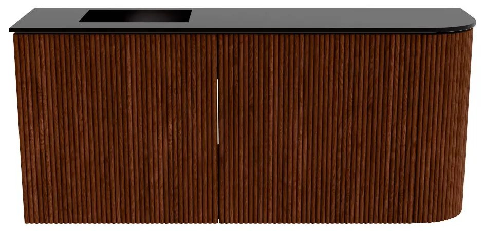 Mondiaz Joya 90cm toiletmeubel ronding rechts ruby met wastafel faye links 1 kraangat urban