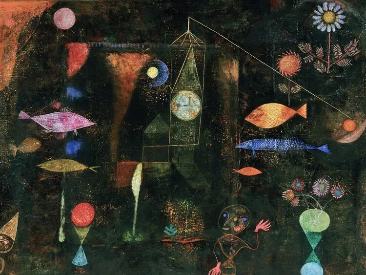 Kunstreproductie Fish Magic - Paul Klee