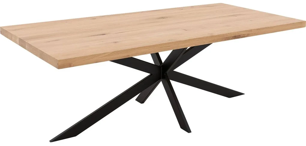 Goossens Eettafel Blade, Strak blad 200 x 100 cm 6 cm dik