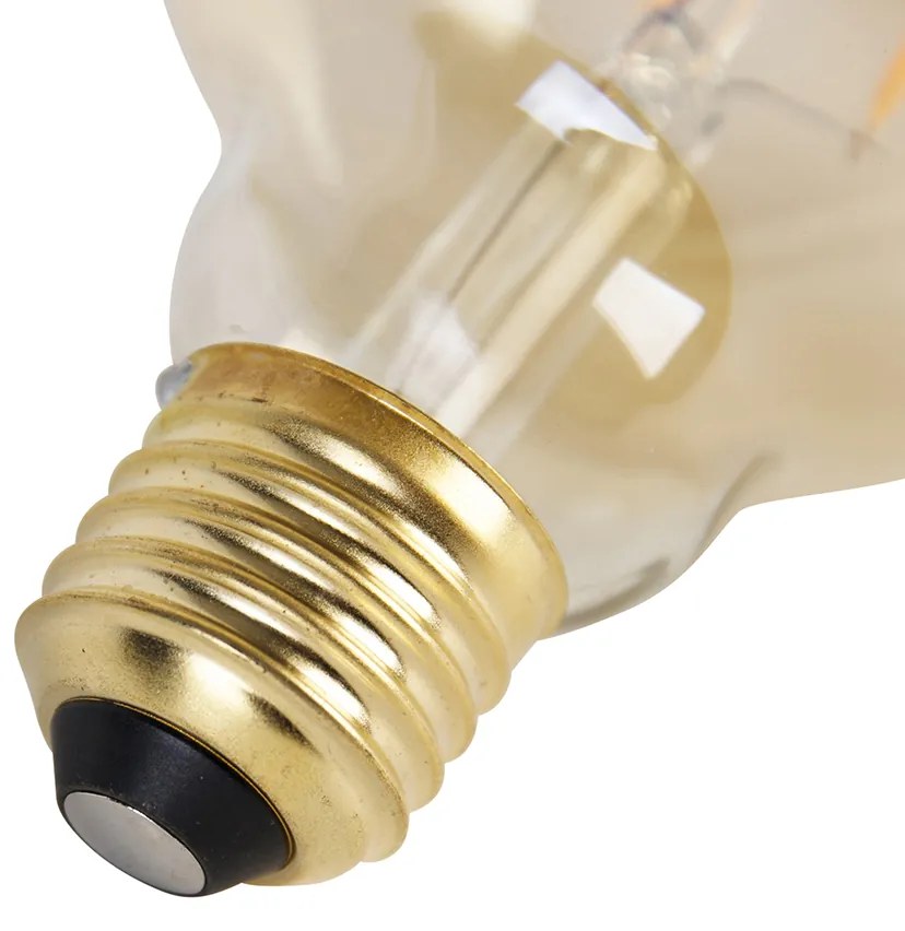 Set van 5 E27 3-staps dimbare LED lamp G95 Goldline 5W 530 lm 2200K