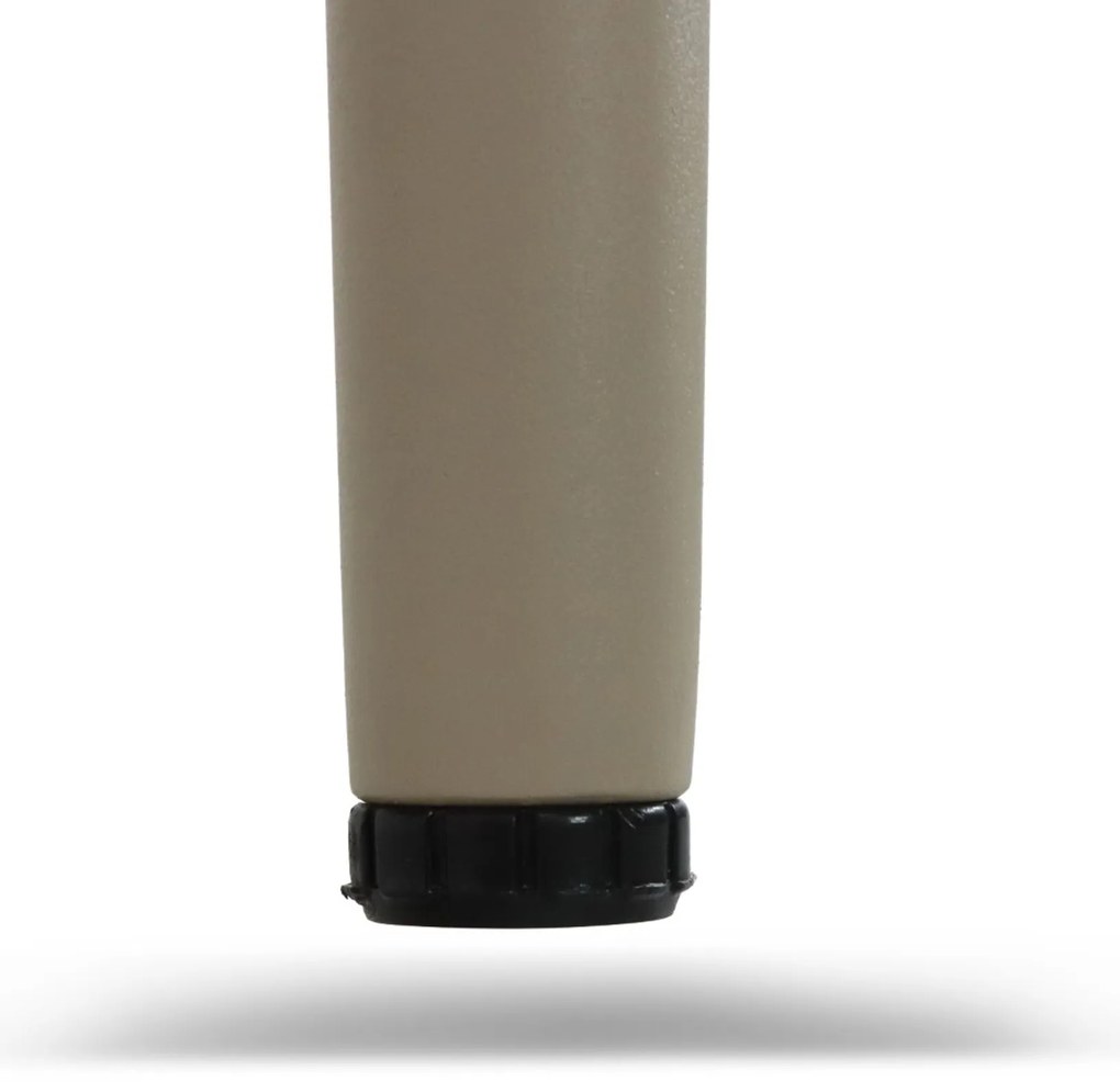 Tuinset 6 personen 240 cm Aluminium/wicker Taupe Coco Custa/Montana
