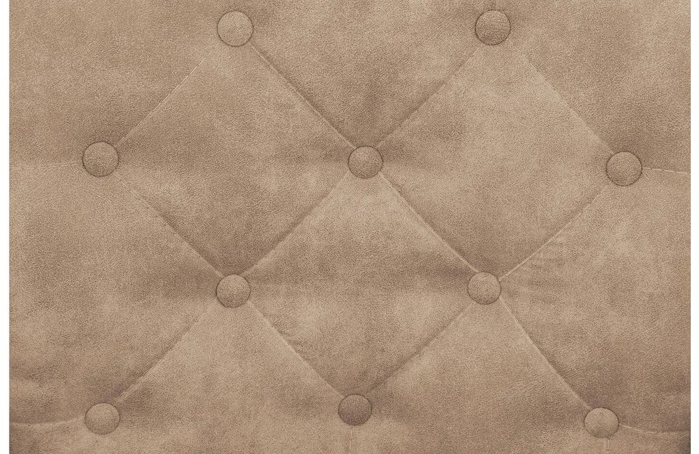Goossens Eetkamerstoel Oliver beige microvezel met armleuning en met wielen, stijlvol landelijk