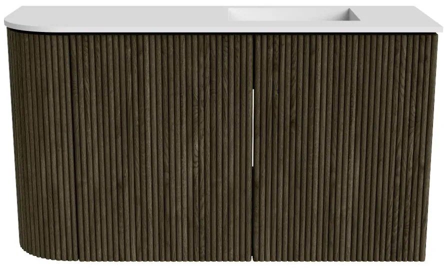 Mondiaz Joya 70cm toiletmeubel ronding links shadow met wastafel faye rechts 1 kraangat talc
