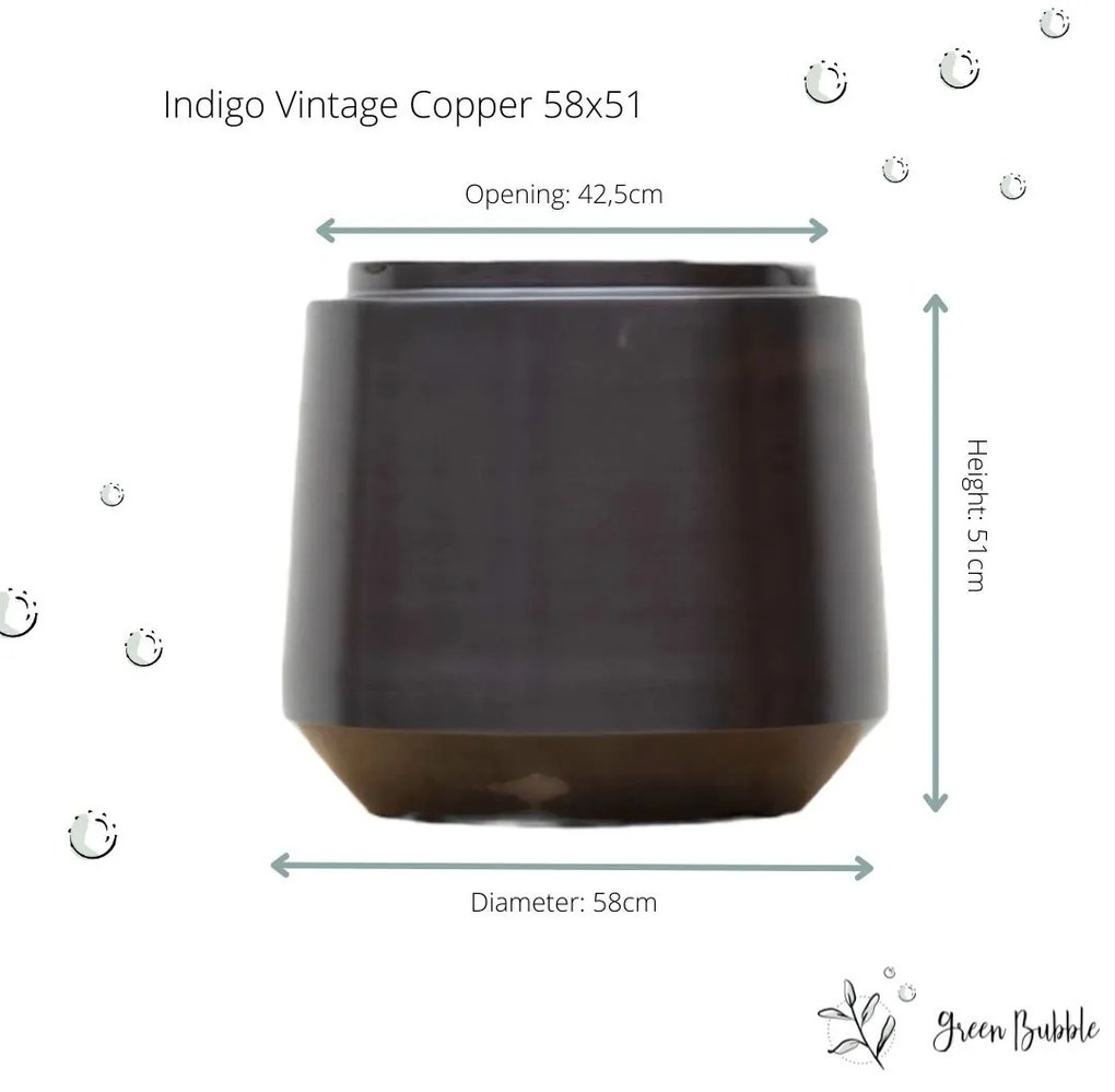 Pot Indigo Vintage Copper