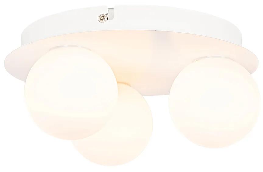 Moderne badkamer plafondlamp wit 3-lichts - Cederic Modern G9 IP44 rond Lamp