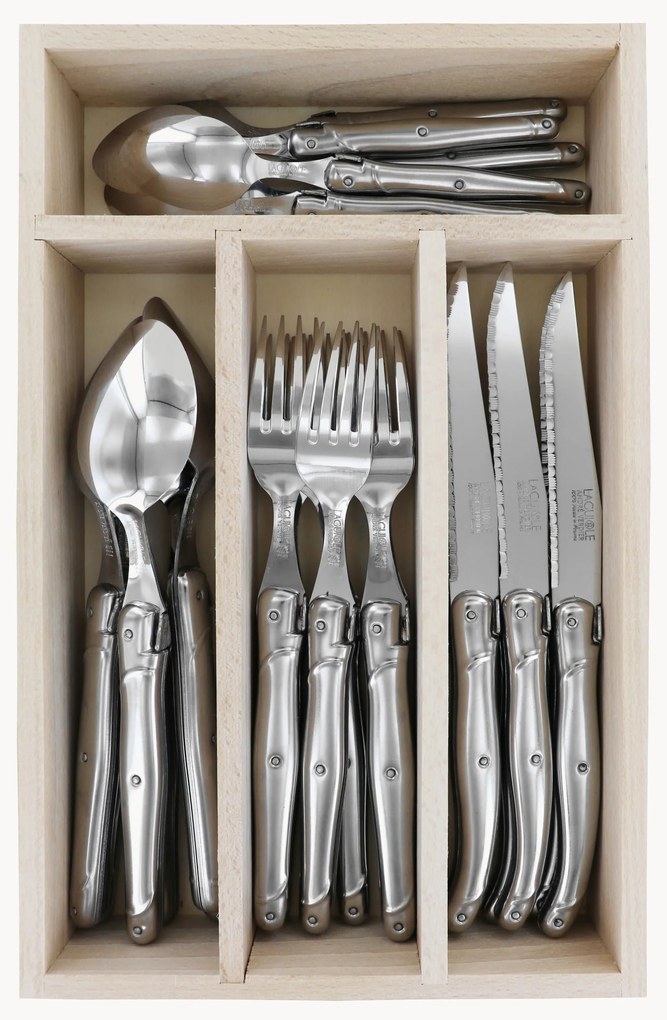 Hoogglans bestekset Debutant Inox, 6 personen (24-delig)