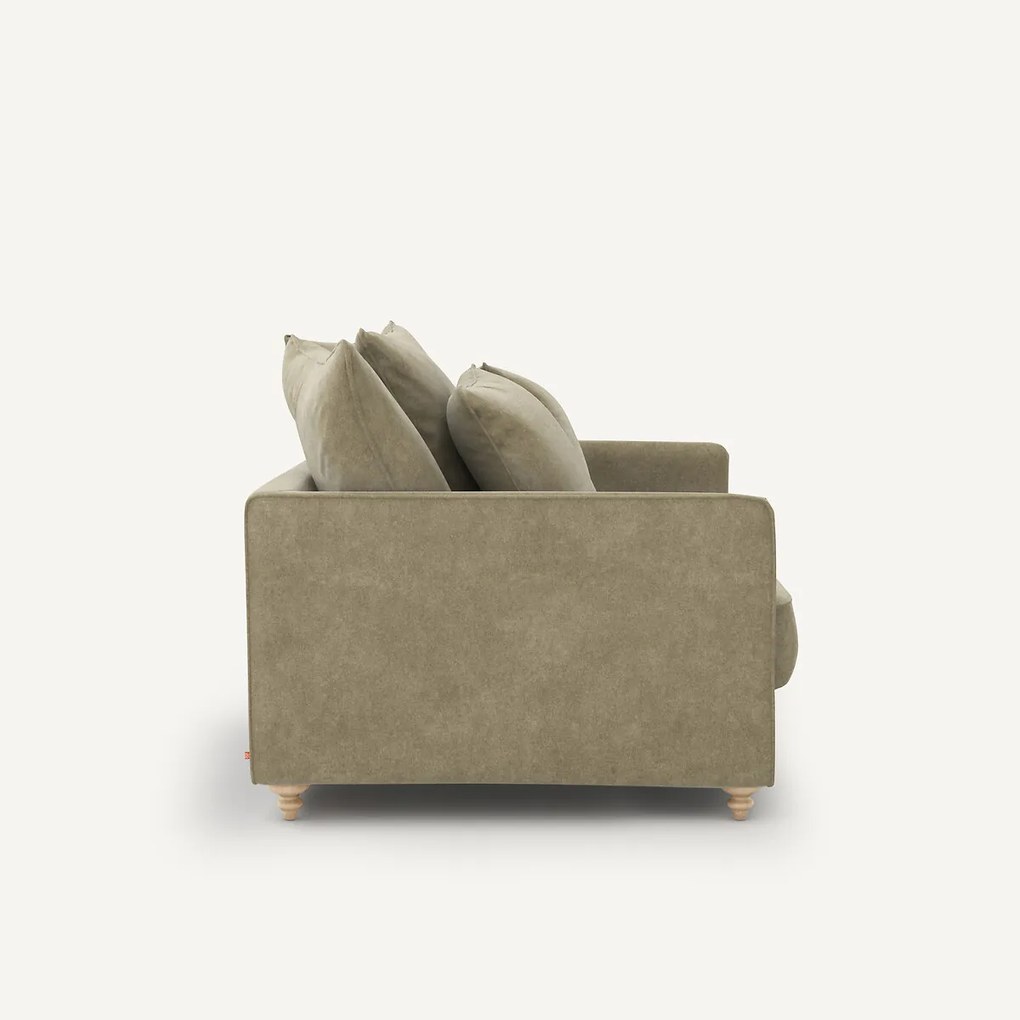 2-zits slaapbank in stonewashed fluweel, Lazare