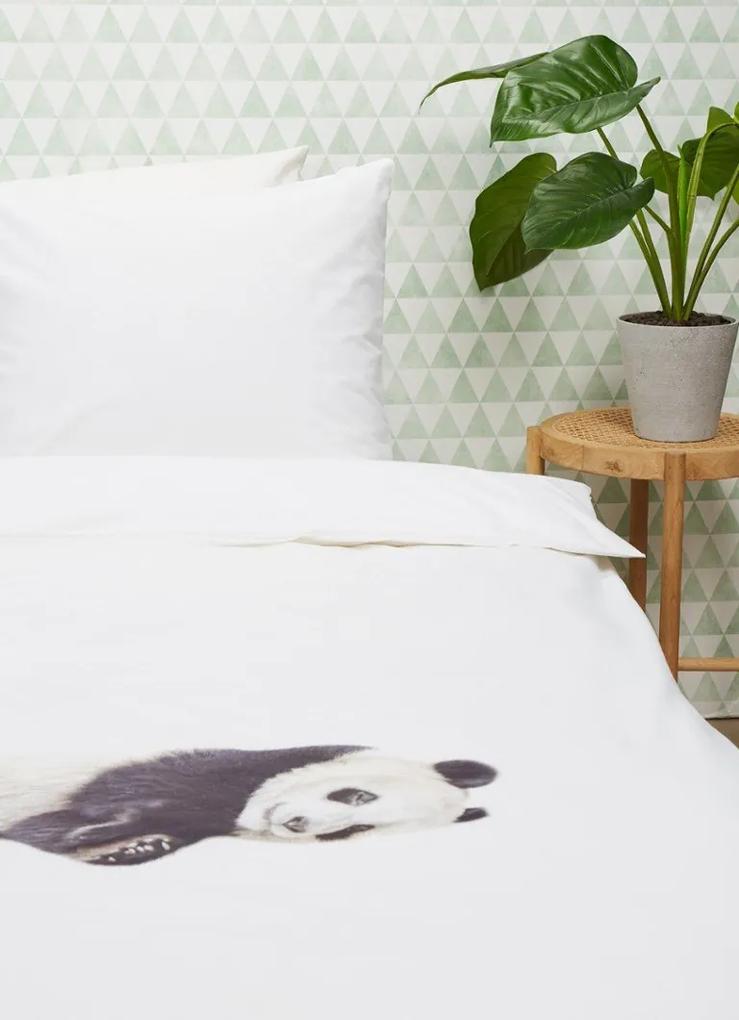 Snurk Lazy Panda katoenen dekbedovertrekset 160TC - inclusief kussenslopen