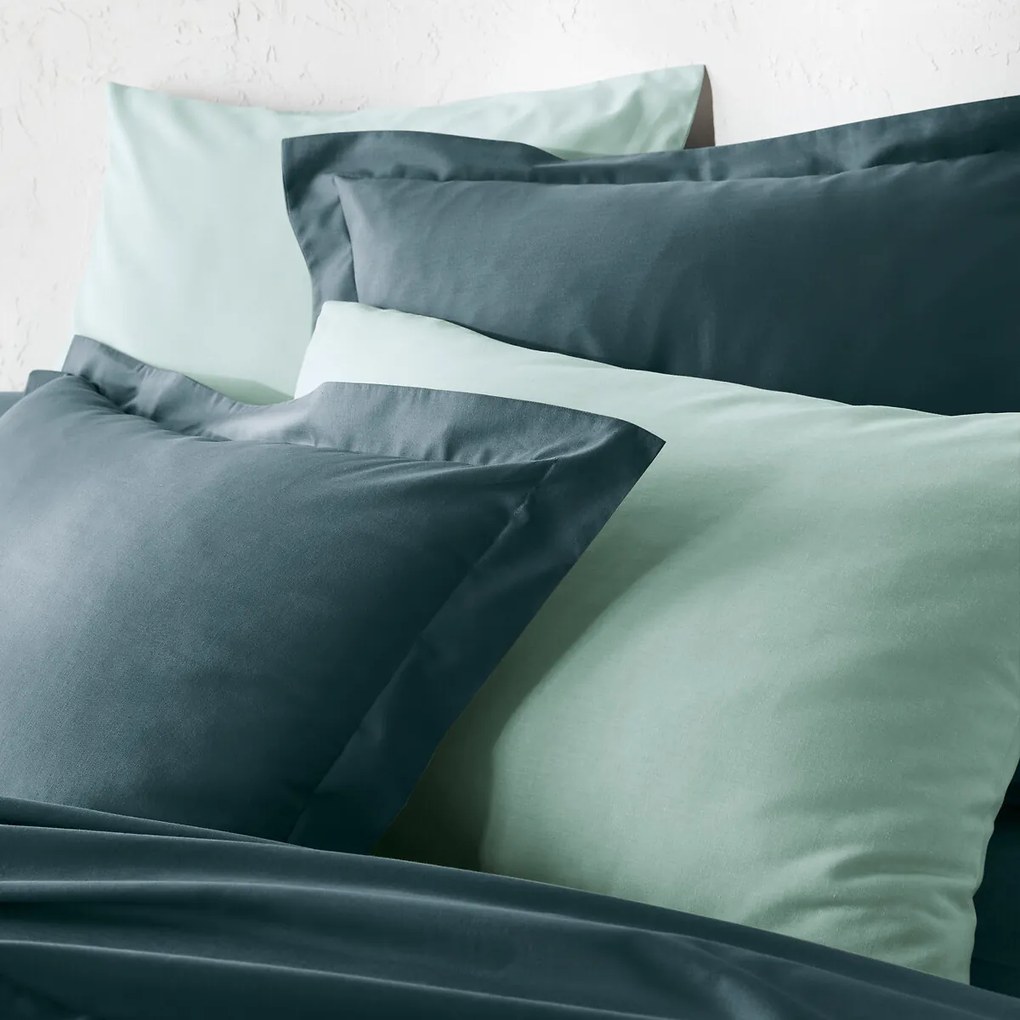 Effen kussensloop in bio katoen Scenario