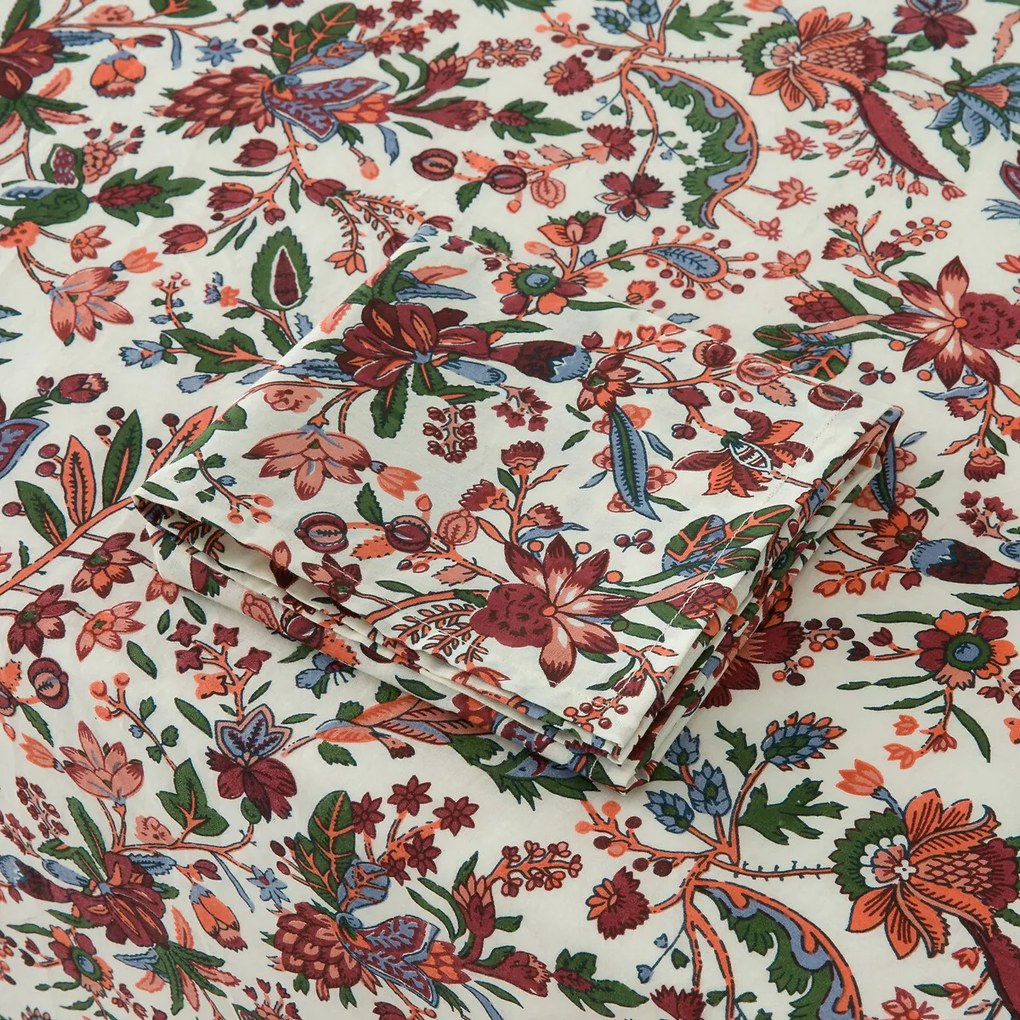 Bedrukt tafelkleed in gewassen katoen, Kali