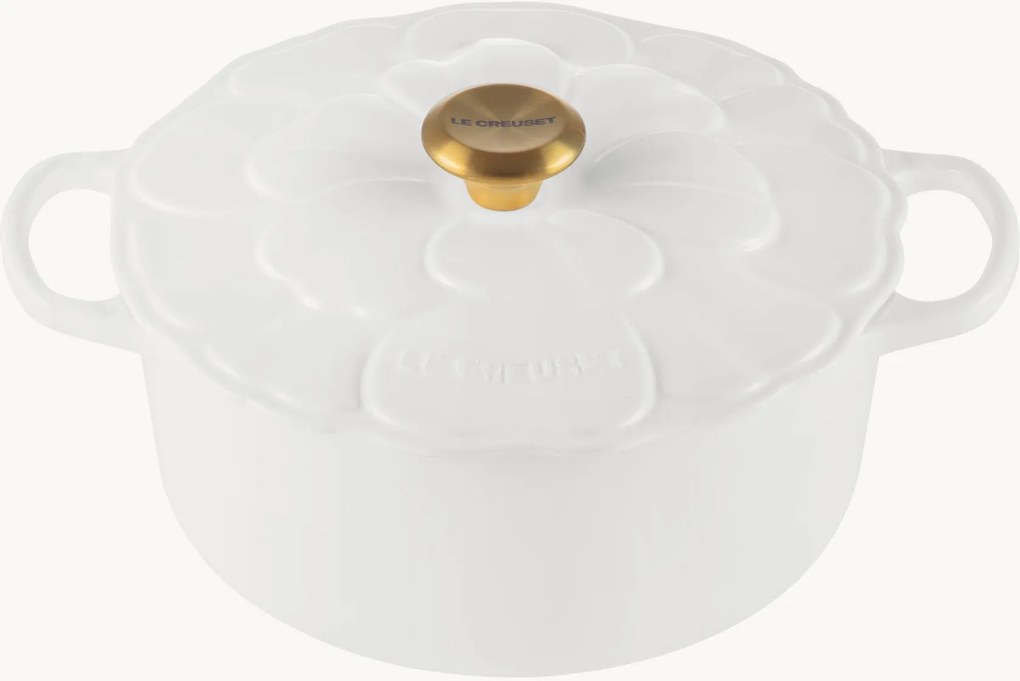 Ronde stoofpan Petal van gietijzer