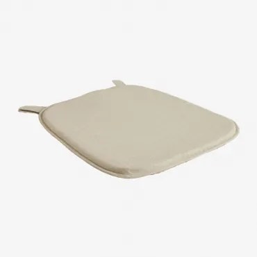 Kussen 40x41 Cm Voor Stoel In Zole-stof Stof Crème Beige - Sklum