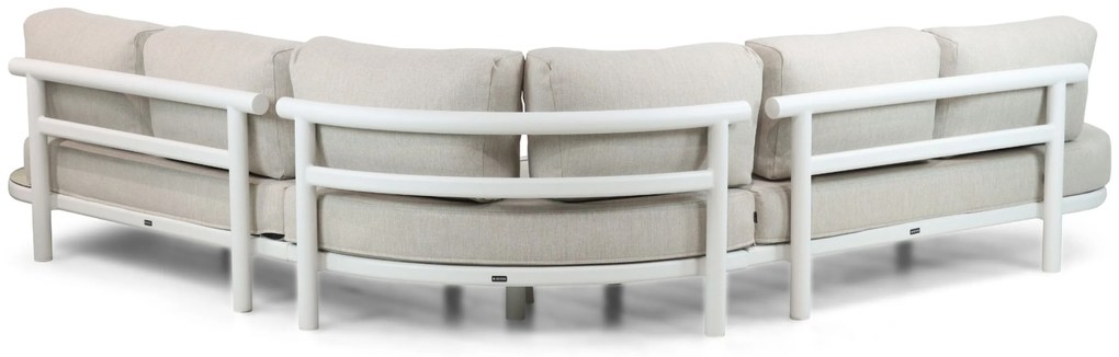 Hoek loungeset 5 personen Aluminium Wit  Lifestyle Garden Furniture Harmonic