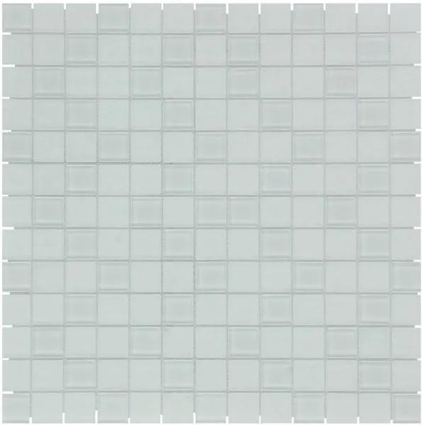 The Mosaic Factory Montreal mozaïektegel 2.3x2.3x0.4cm wandtegel voor binnen en buiten vierkant Glas Wit Mix MOMIX50