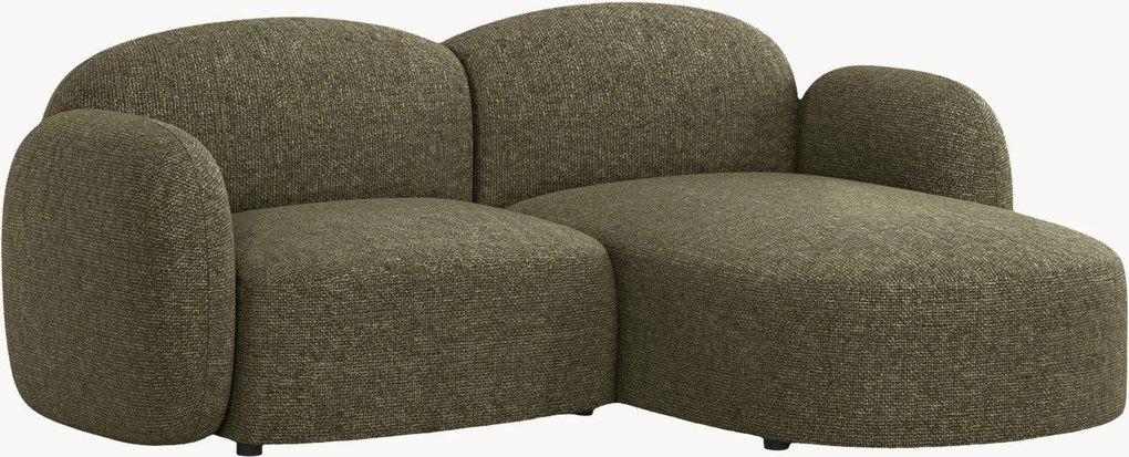 Chenille hoekbank Blair (2-zits)