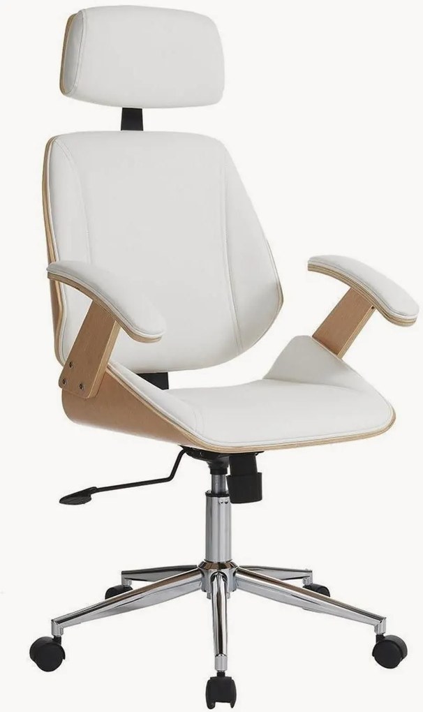 Kunstleren bureaustoel Visby, in hoogte verstelbaar