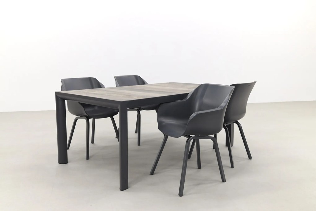 Hartman Sophie Xerix/Kings 4-persoons dining tuinset 180x100 cm. - Antraciet