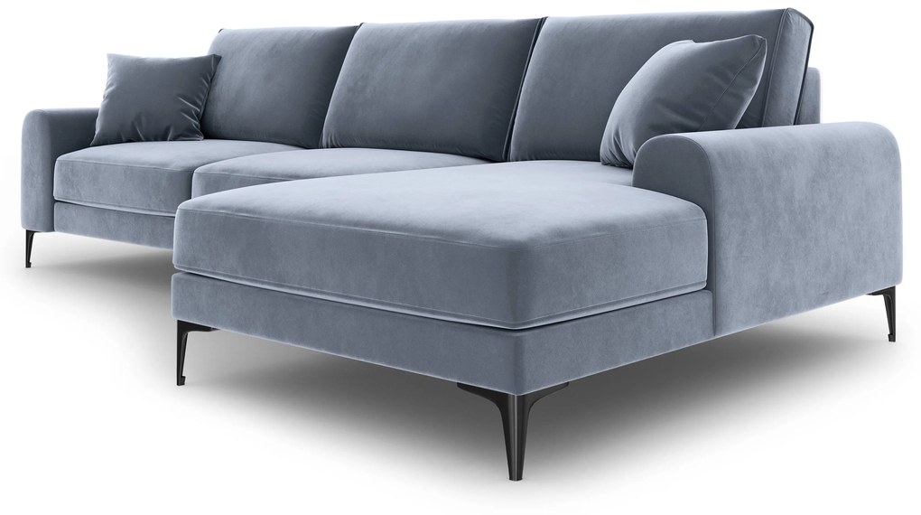 4.5-zitshoekbank Madara rechts velvet | Mazzini Sofas
