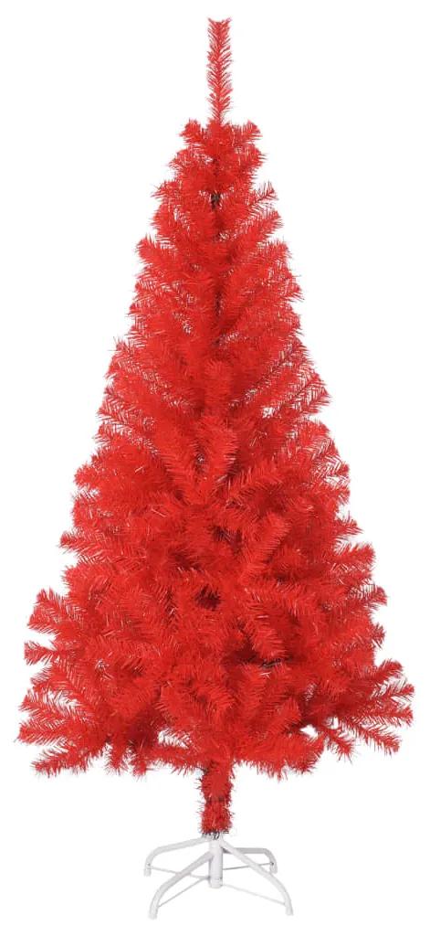 vidaXL Kunstkerstboom met standaard 120 cm PVC rood
