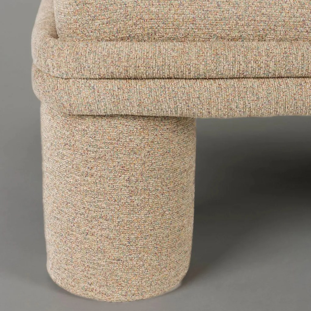 Dutchbone Fern Design Fauteuil Beige Boucle Stof
