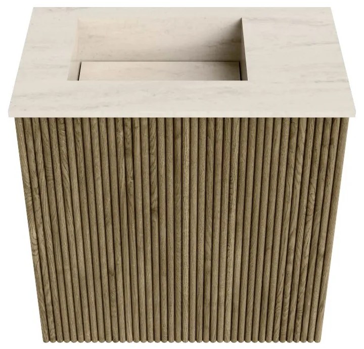 Mondiaz Joya DLux 40cm toiletmeubel dusk met wastafel faye links 1 kraangat meli