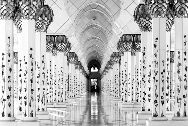 Fotobehang Sheik Zayed Mosque, (128 x 85 cm)