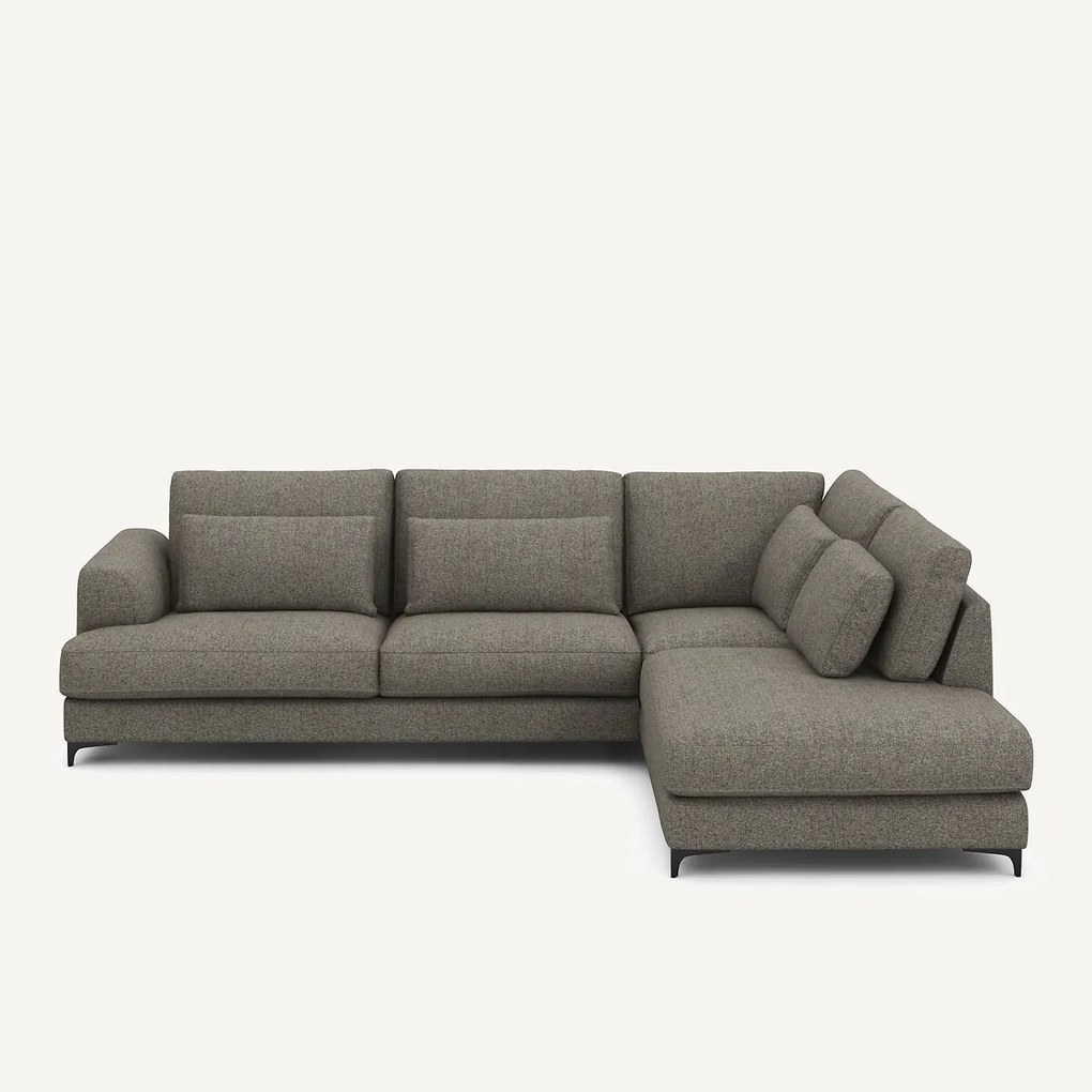 Omvormbare hoekbank rechts, tweed stof, Marsile