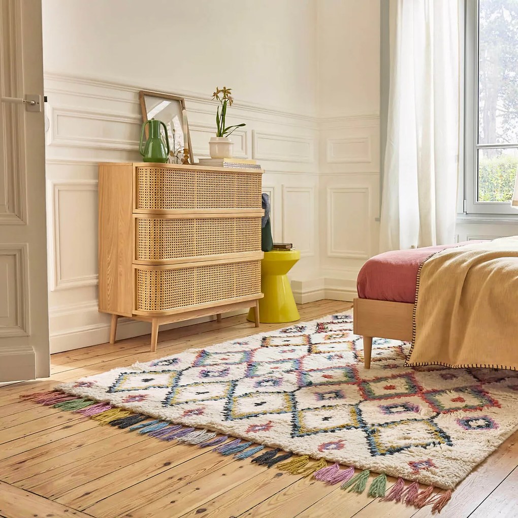 Berberstijl vloerkleed van 100% wol, Ourika