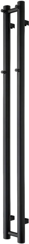 TVS Design Kiro 2 handdoekradiator 135W 140x13.5cm zwart