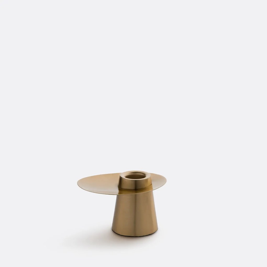 Kandelaar in messing H9 cm, Jory