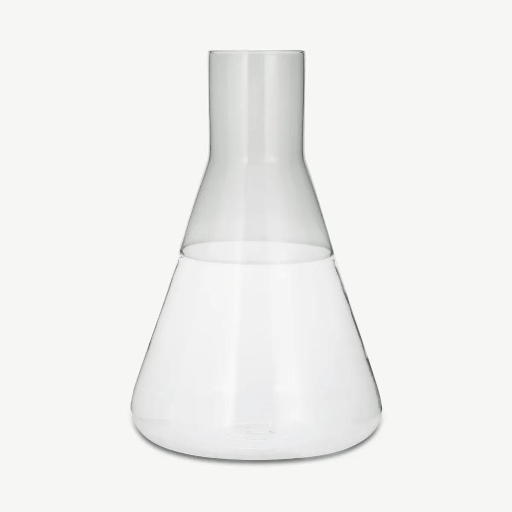 Ichendorf Milano tweekleurige glazen karaf, 152 cl, transparant en rookglas