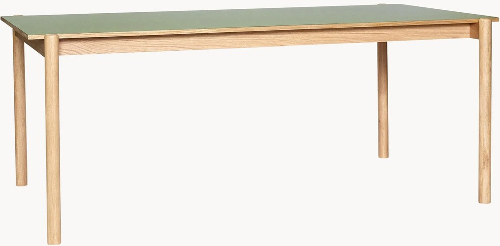Houten eettafel Oblique, 107 x 190 cm