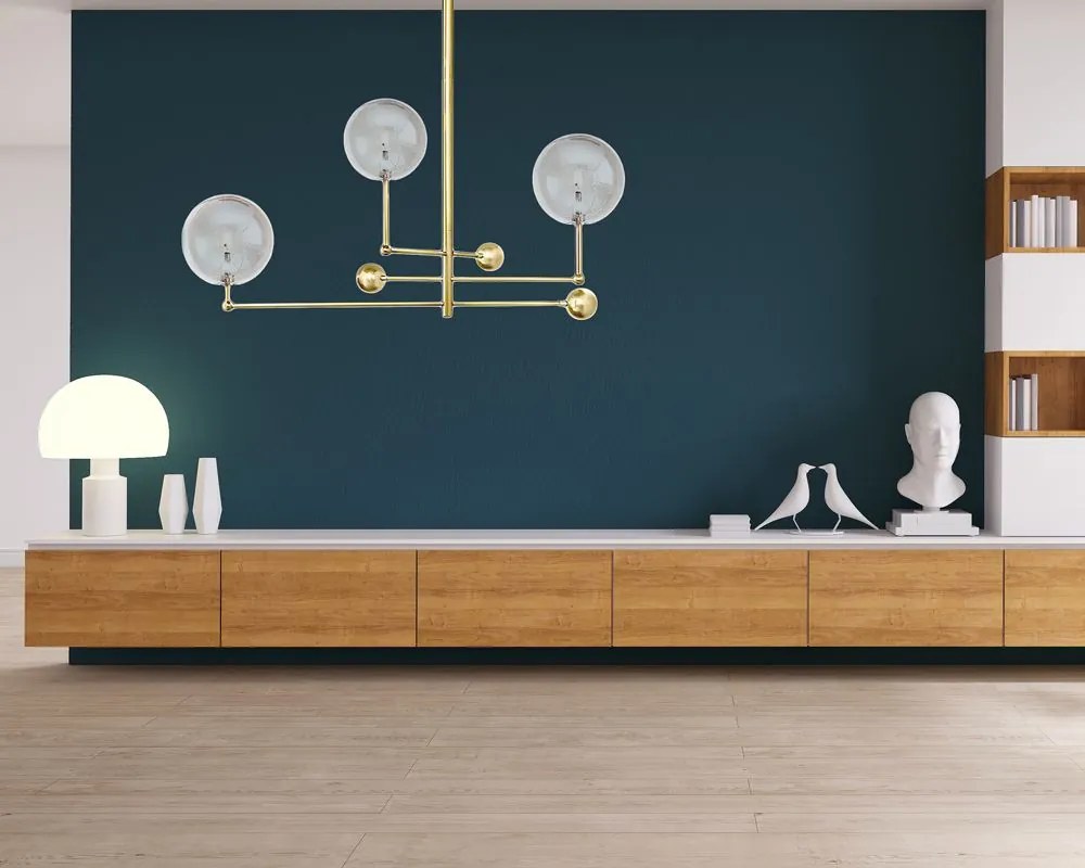 Hanglamp Goud Glas Bollen 3 stuks APP918-3CP