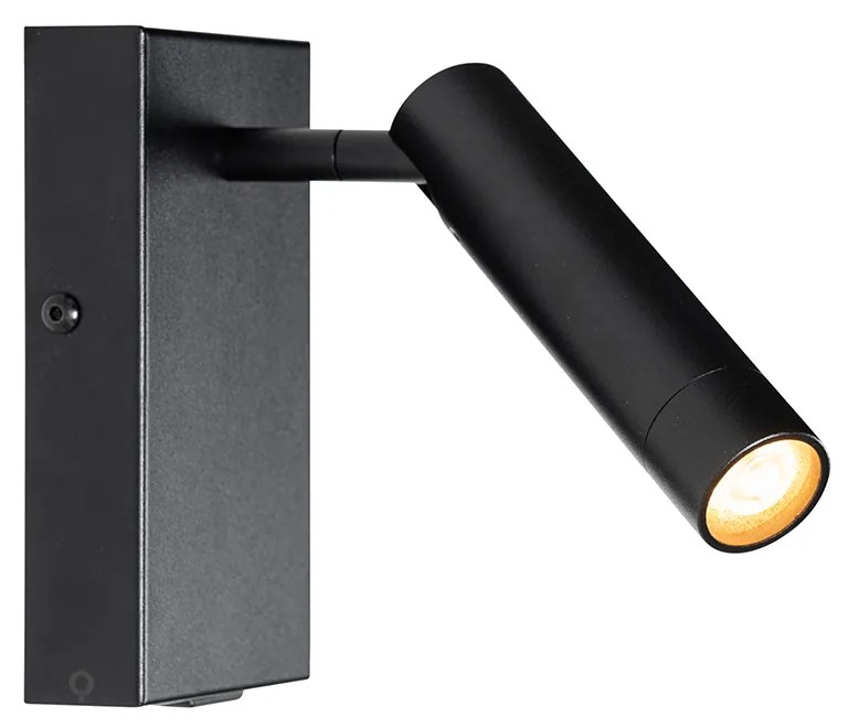 Moderne wandlamp zwart verstelbaar met USB-C - Croft