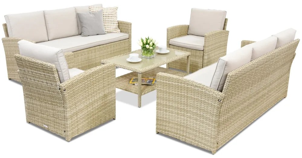 Monaco Coffee 8 Garden Point tuinmeubelen beige