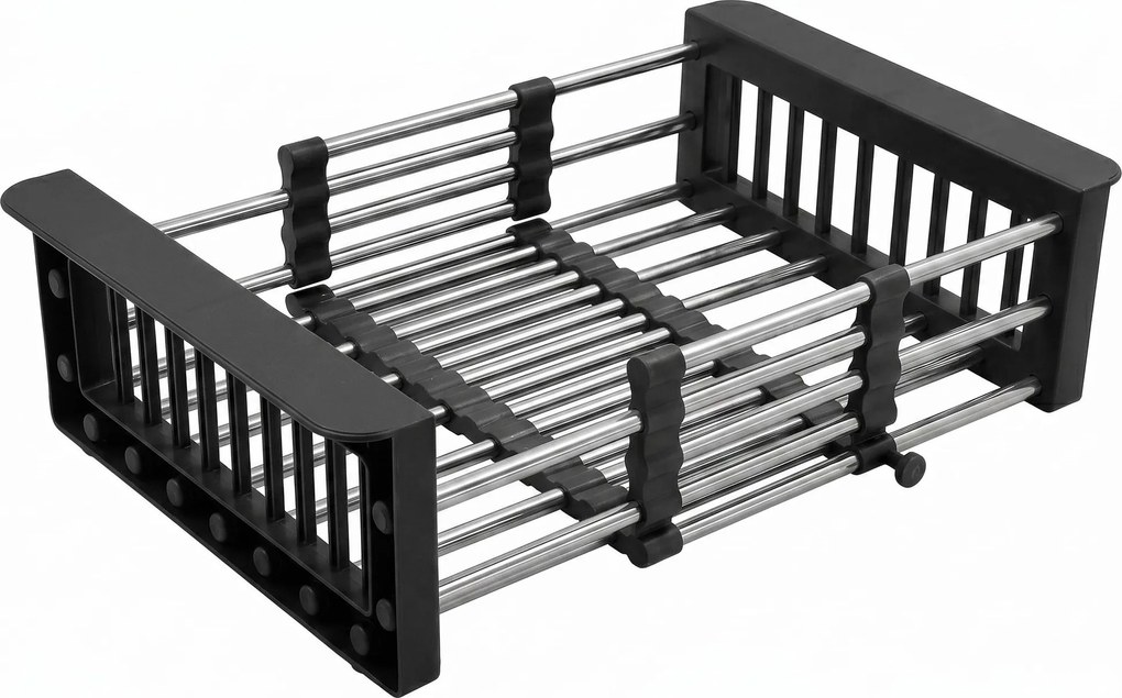 Telescopisch afdruiprek voor gootsteen REA P14487 Black