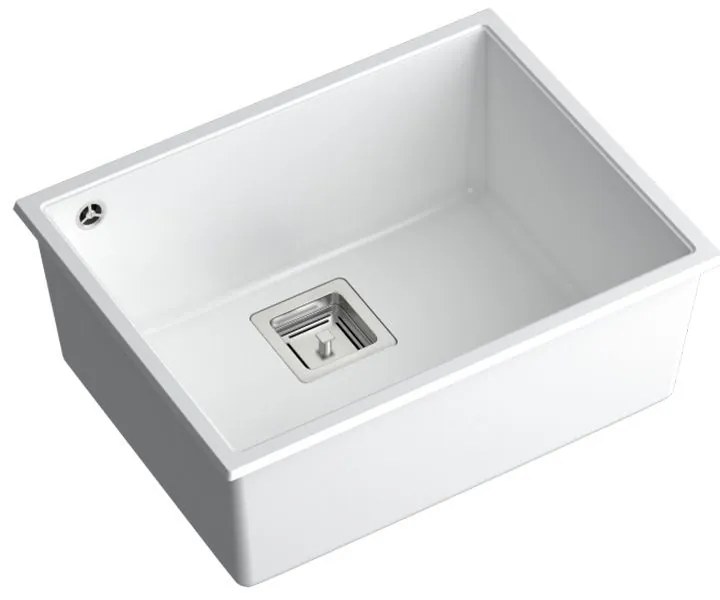 granieten spoelbak DAVID 50 White