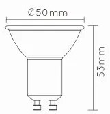 Lucide Bulb LED lamp 2700K GU10 5W 5cm transparant