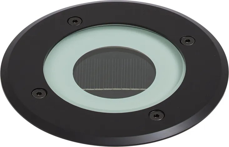 Moderne grondspot zwart incl. LED oplaadbaar met solar IP65 - Solyx
