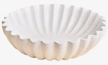 Avelin Decoratieve Schaal Van Hars Wit & Ø25 Cm - Sklum