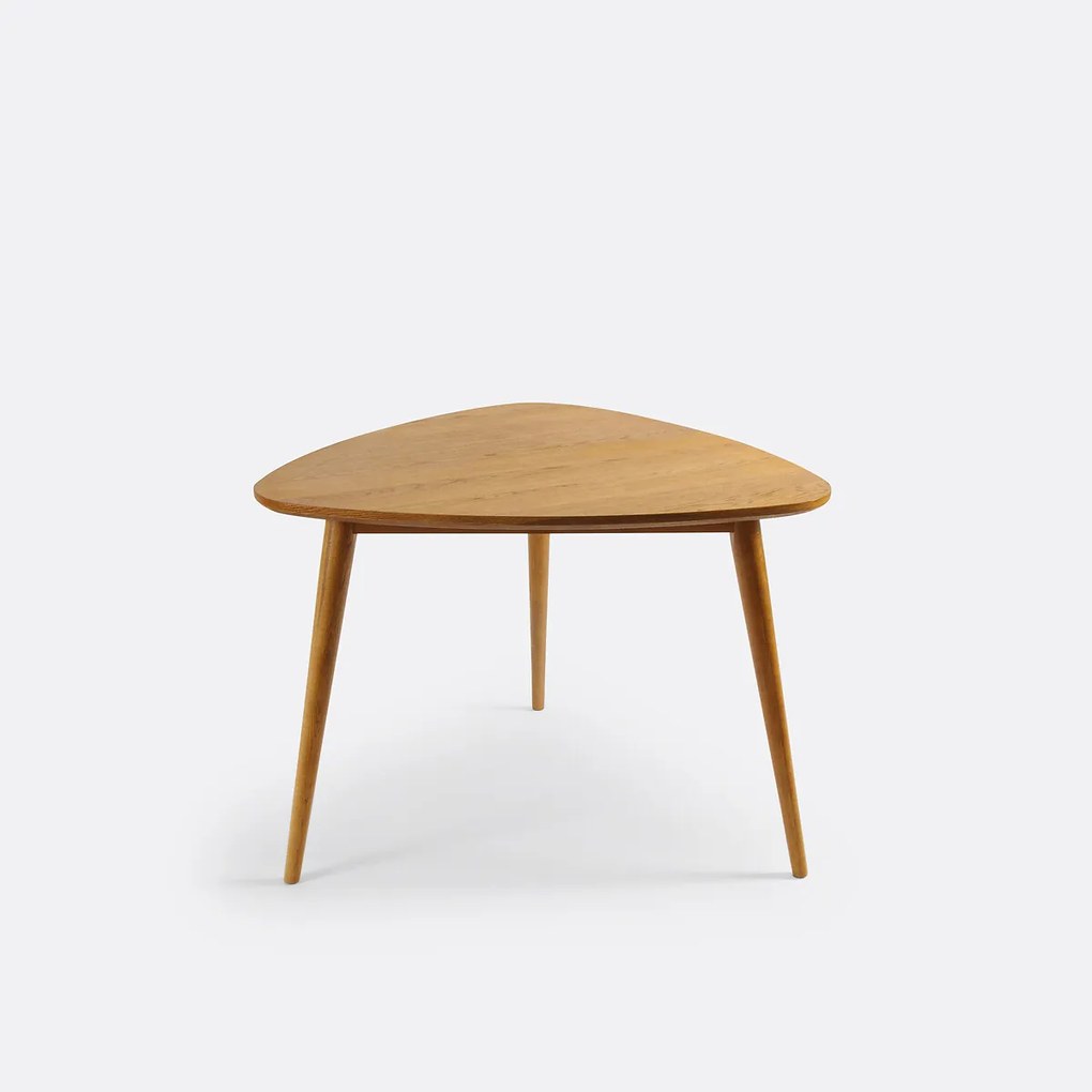 Eettafel in eikenhout en fineer, 3 personen, Quilda