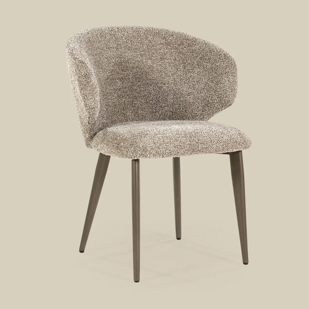Bruin Potige Eetstoel Taupe